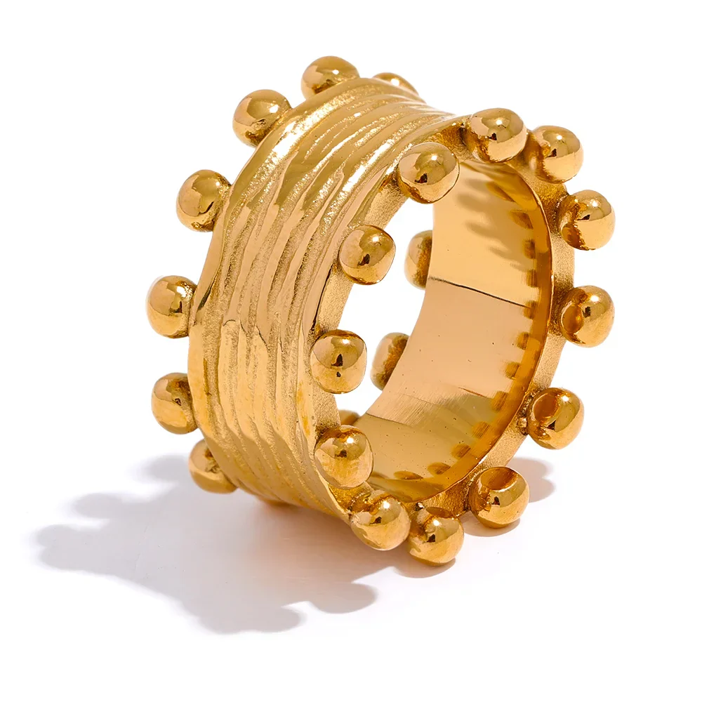 Wide Gold Statement Ring for Stylish Looks