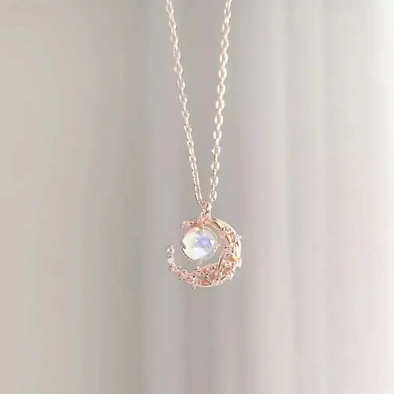 Dreamy Moonstone Pendant Necklace