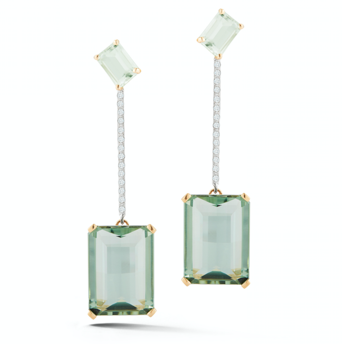 Mint Green 14kt Gold Earrings for Everyday Wear