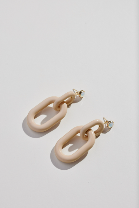 Bianca Natural Acrylic Statement Earrings