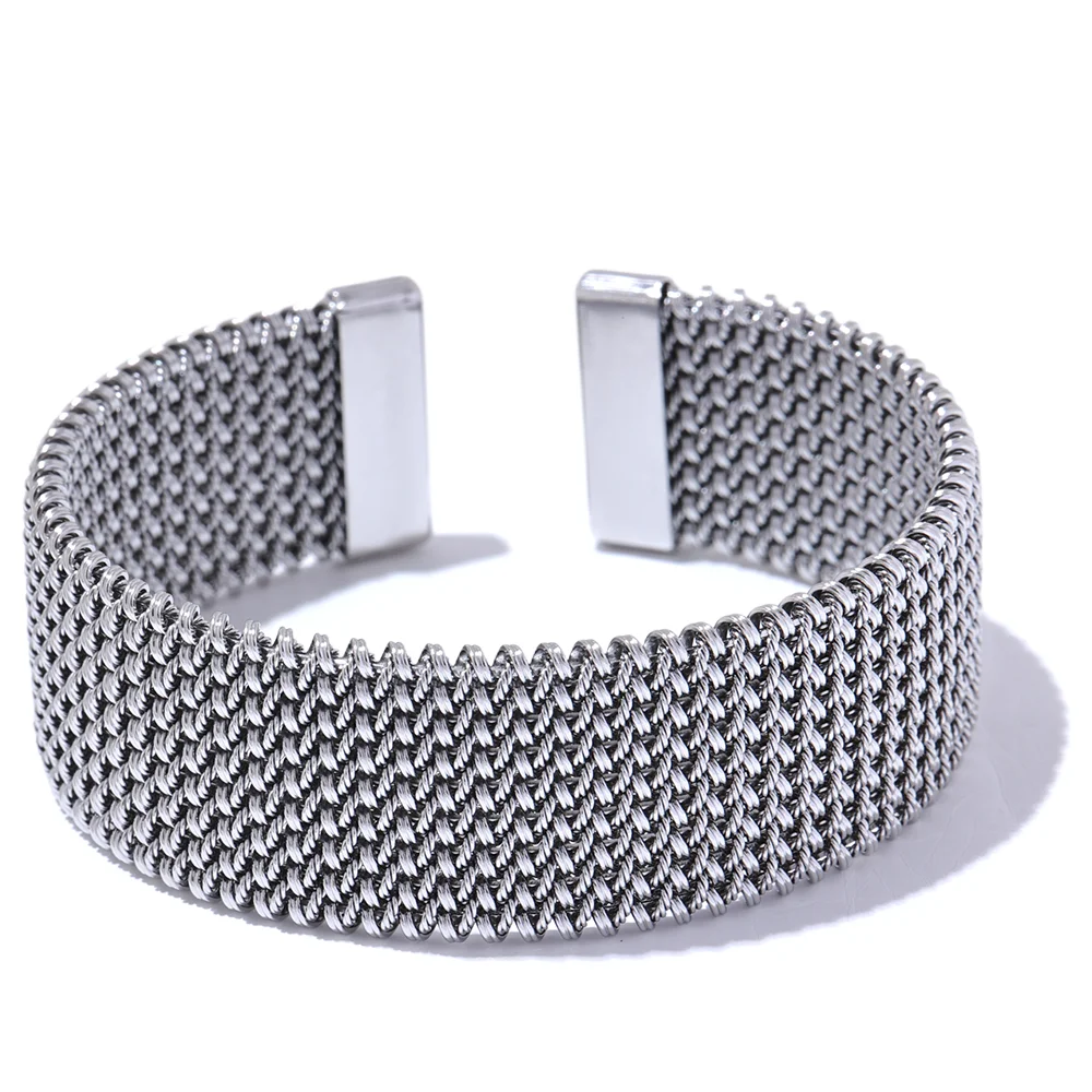 Open Design Wide Cuff Bracelet