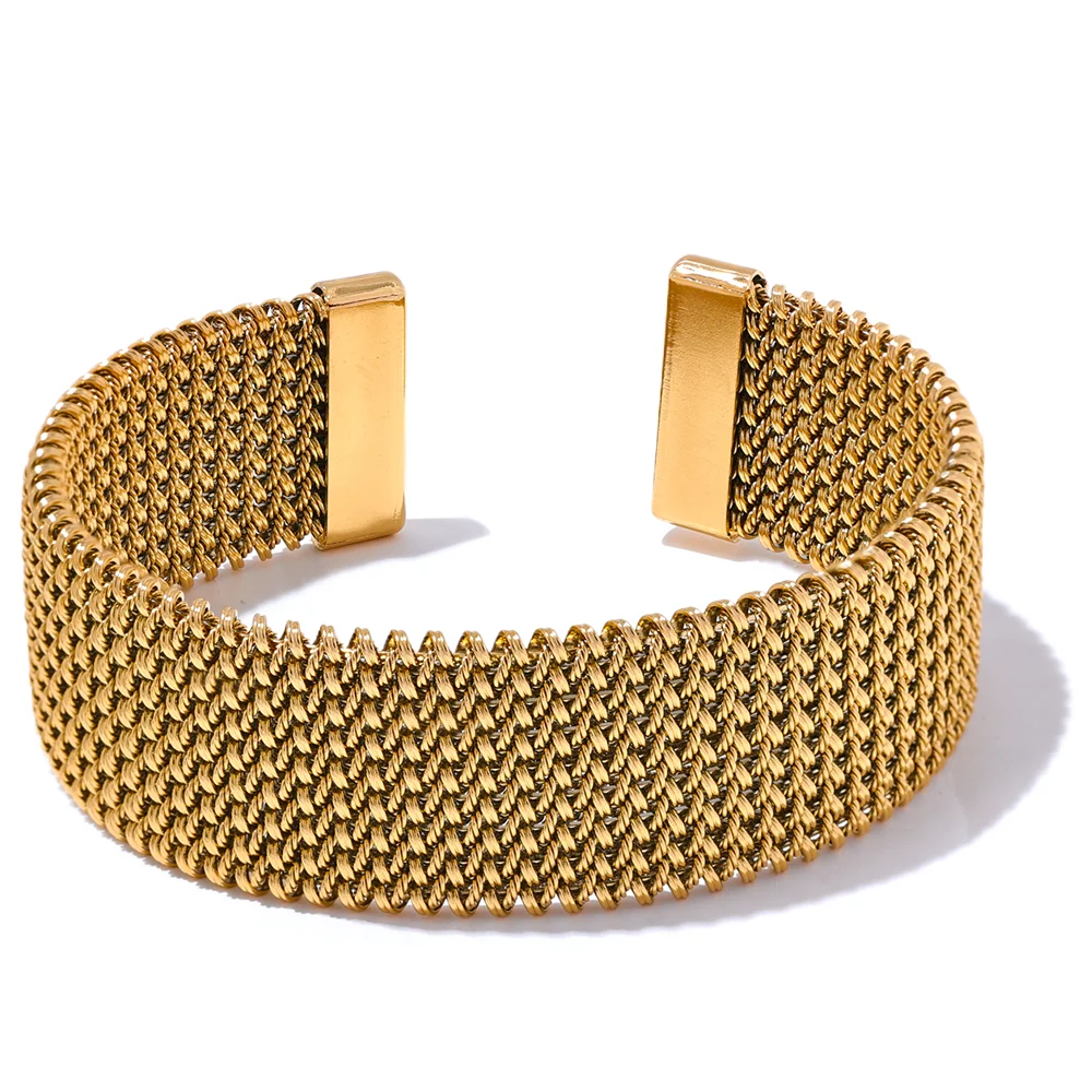 Open Design Wide Cuff Bracelet