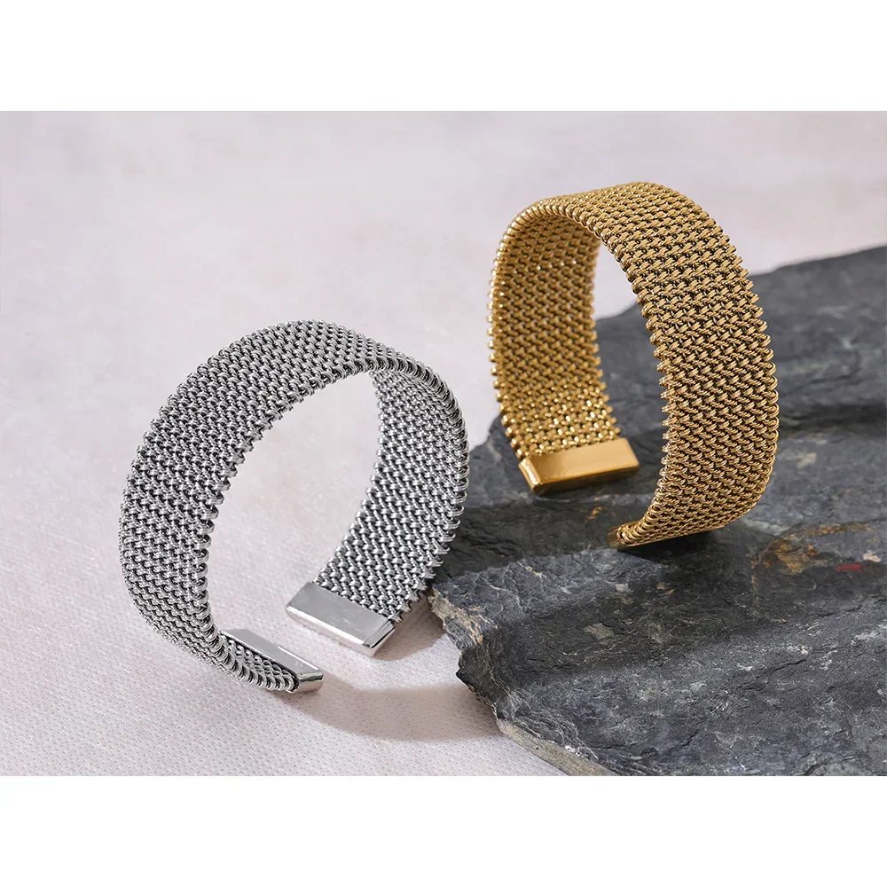 Open Design Wide Cuff Bracelet