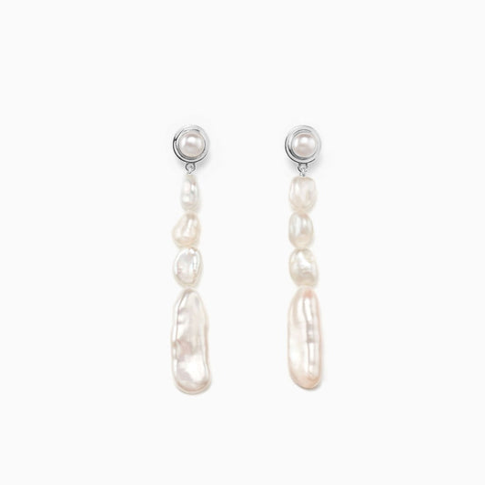 Short Silver Emmanuelle Earrings Design