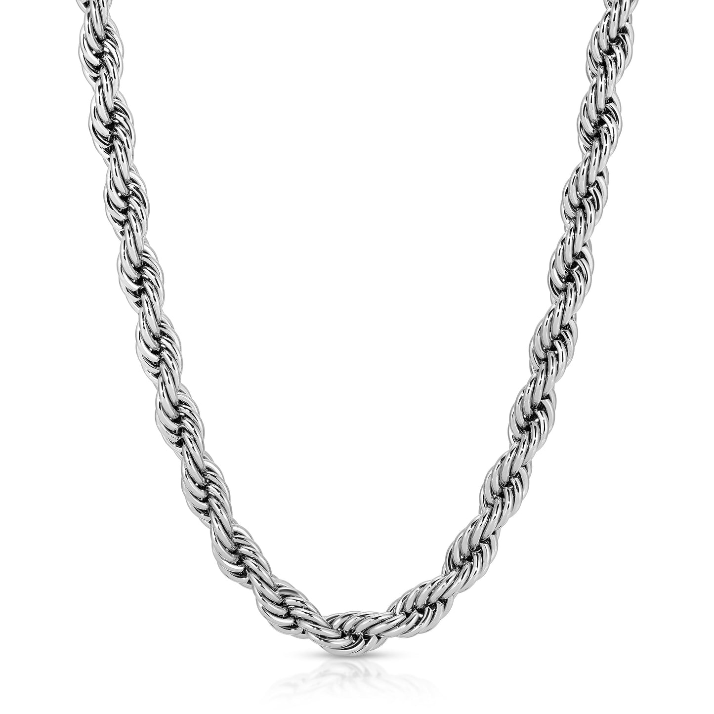 Chunky Silver Necklace in Elegant Design