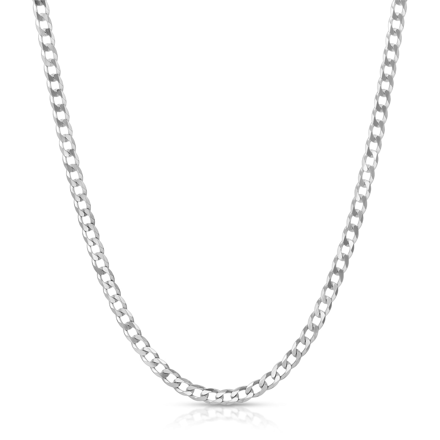 Silver Cuban Link Necklace for Men and Women