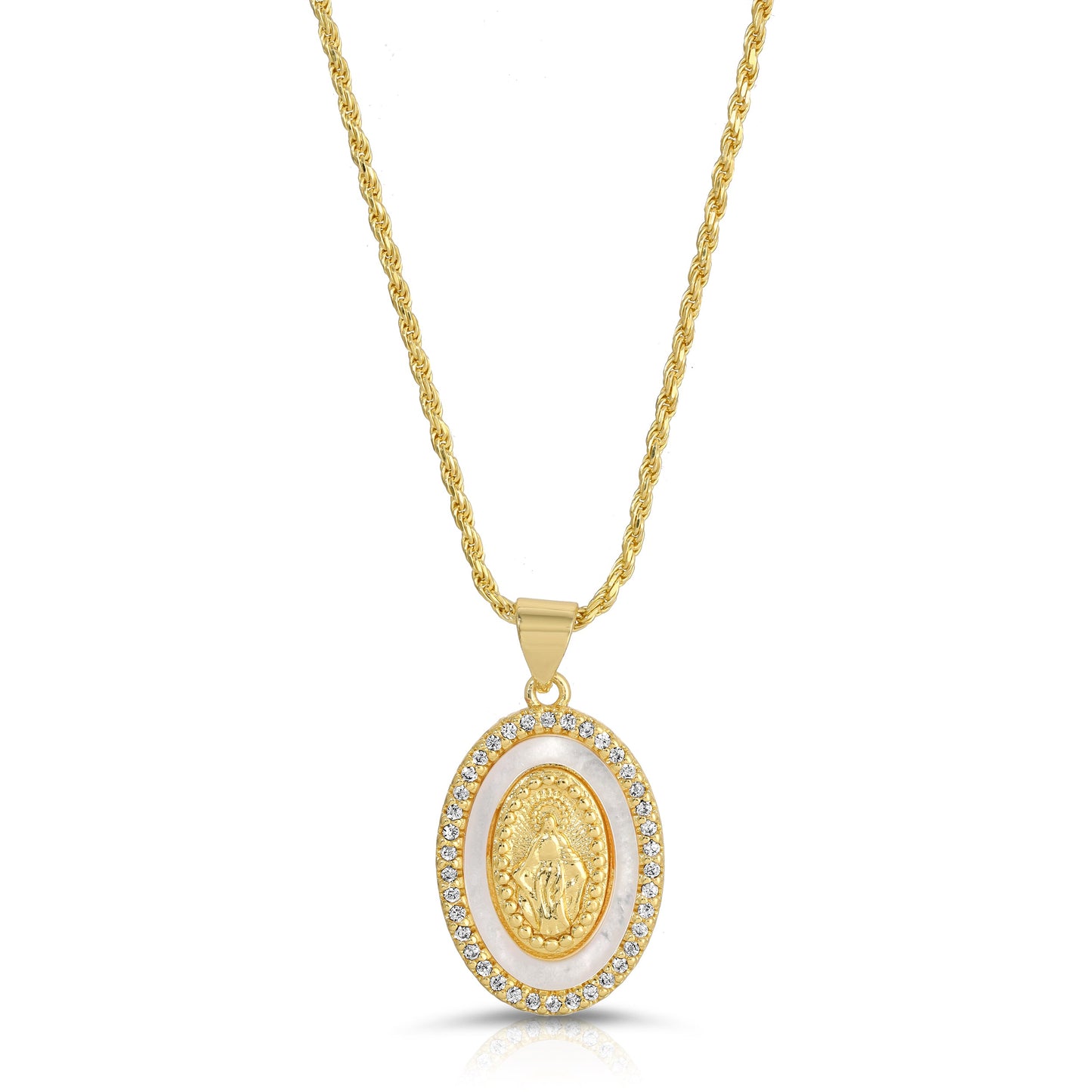 Necklace Featuring Holy Mother Mary Design