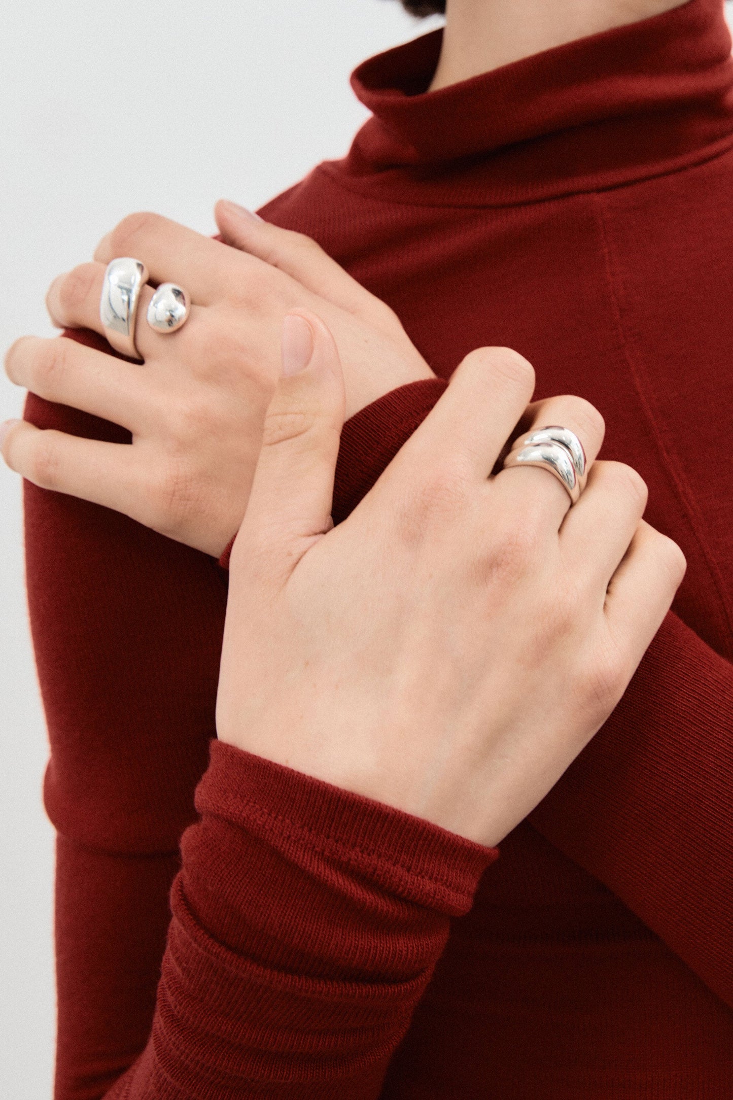 Stylish Double Wave Design Ring