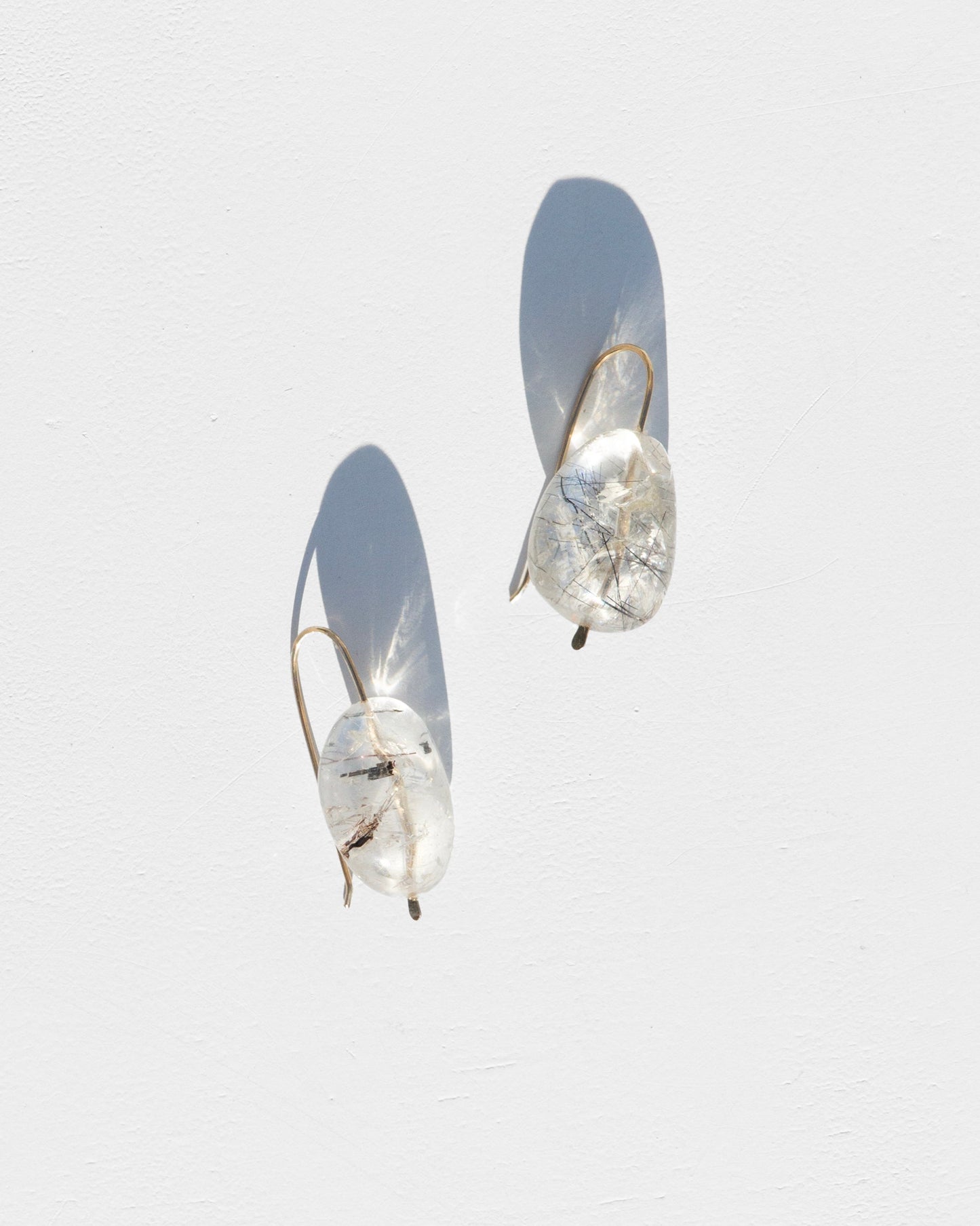 Tourmalated Quartz Elegant Drop Earrings