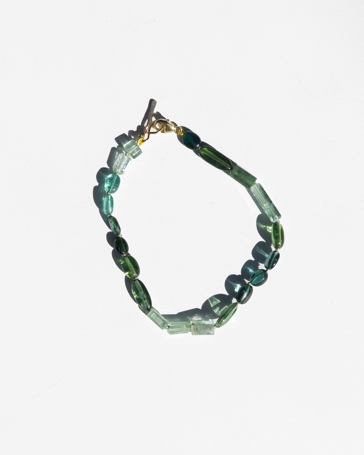 14K Sea Green Layering Bracelet Design