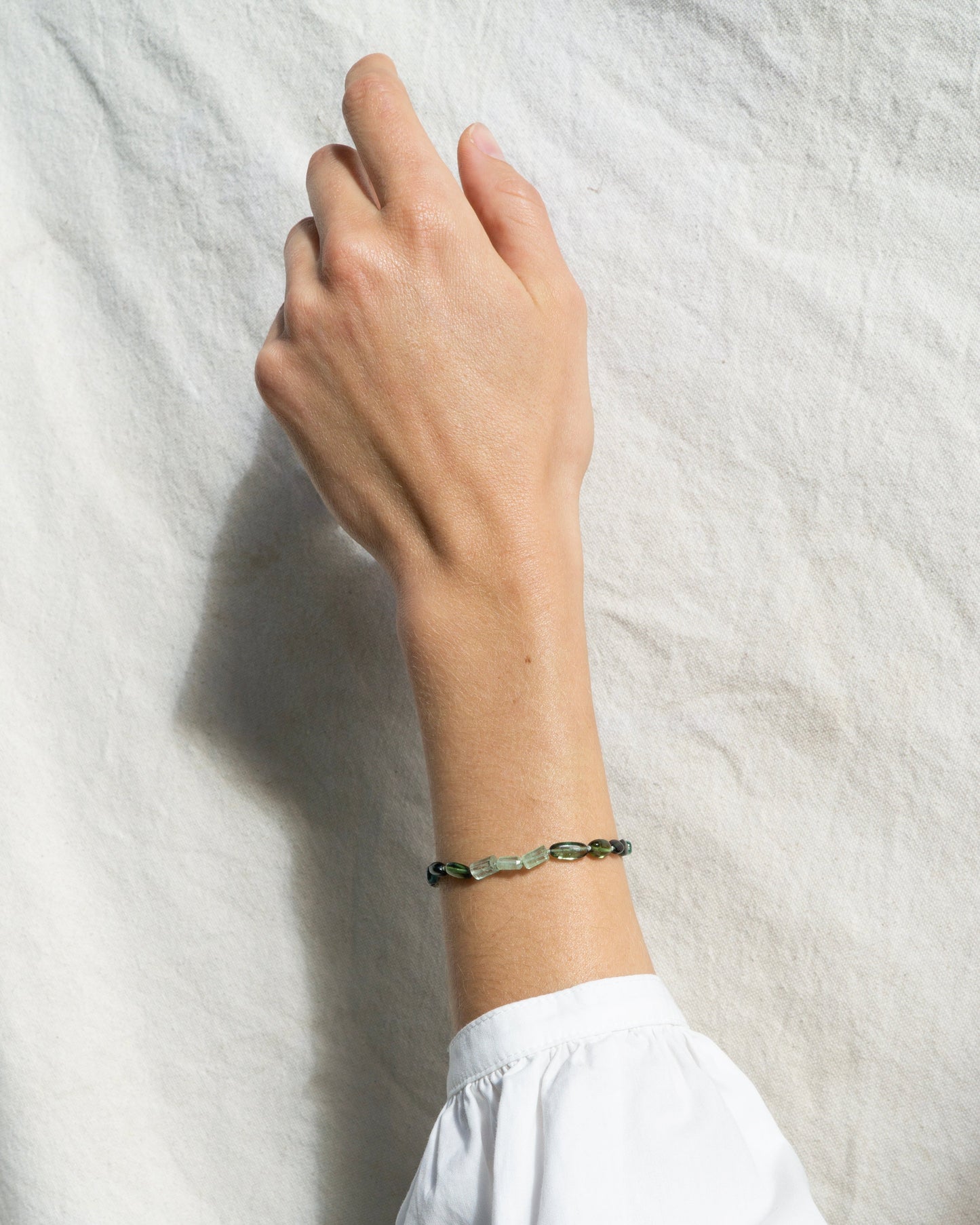 14K Sea Green Layering Bracelet Design