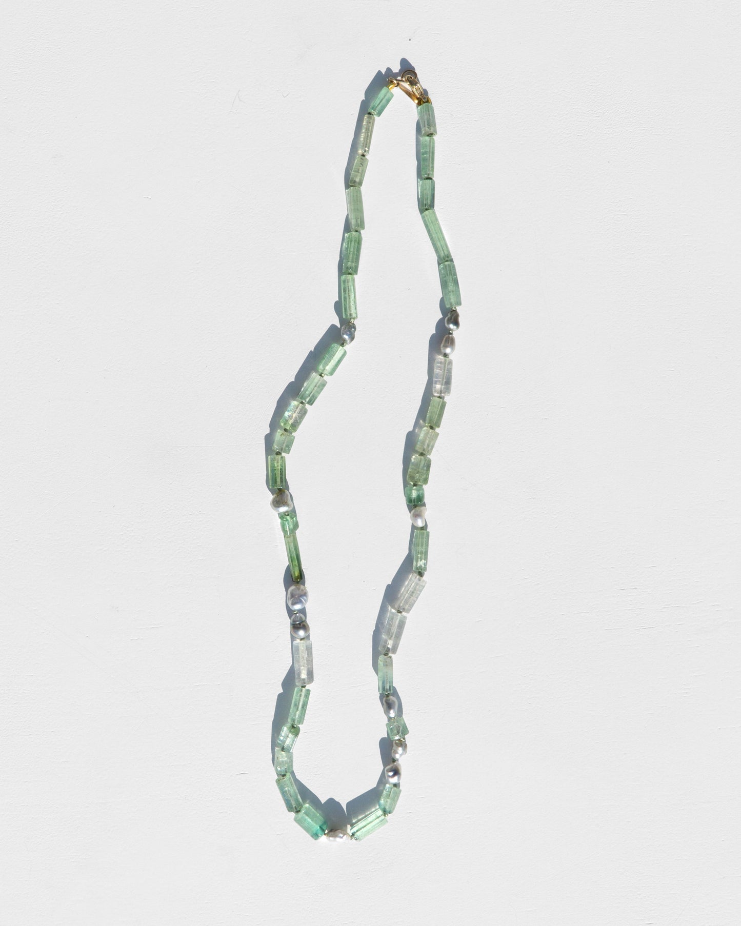 14K Layering Necklace in Danse Verte Style