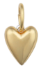 Two Toned Heart Charm Pendant Necklace