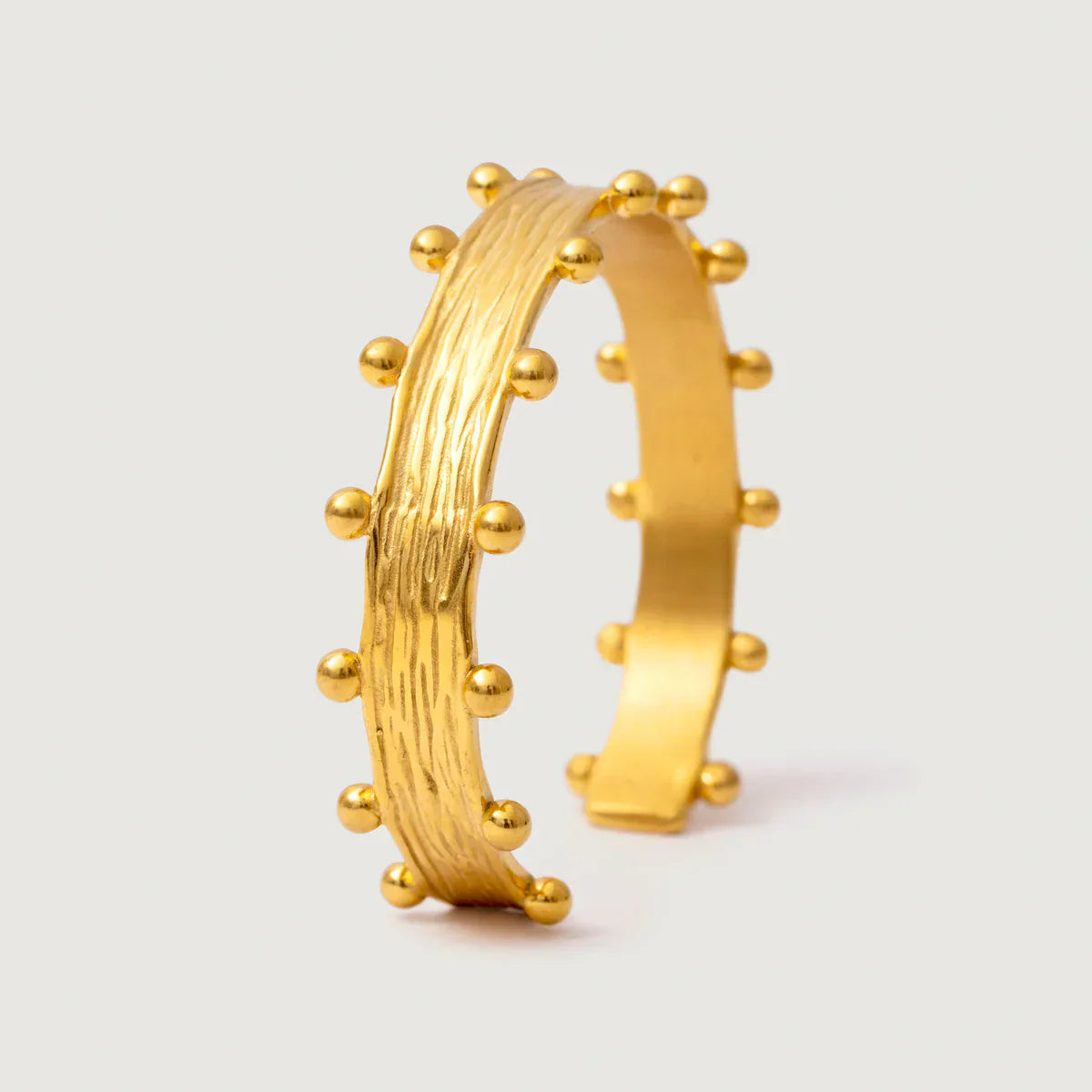 Wide Open Cuff Bracelet in Gold