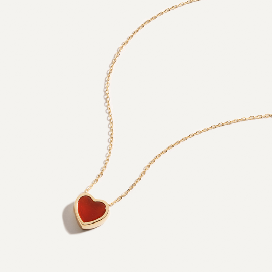 Delicate Tiny Heart Pendant Necklace