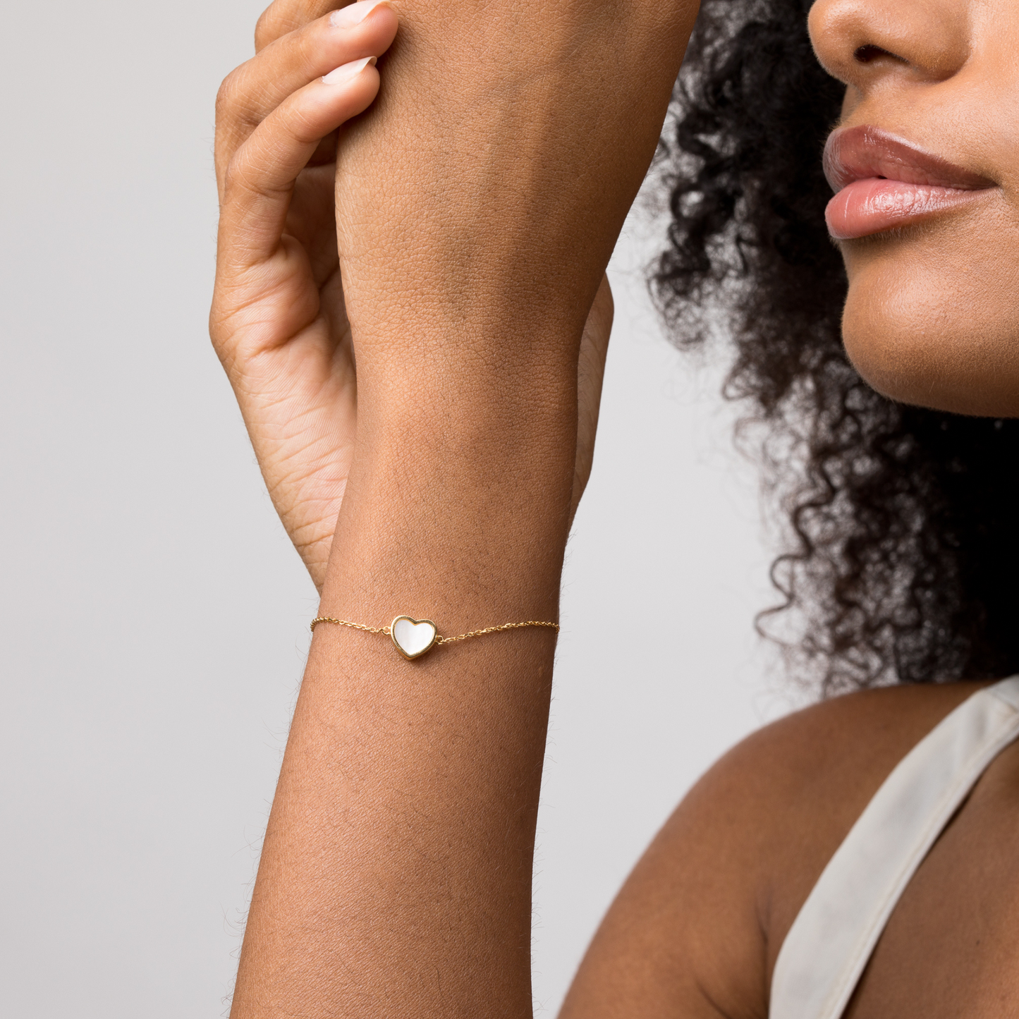 Delicate Heart Bracelet in Silver