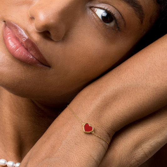 Delicate Heart Bracelet in Silver