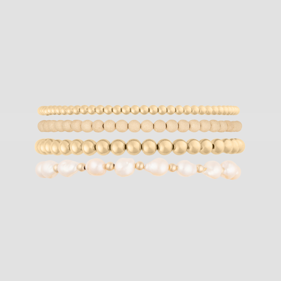 Stackable Baroque Pearl Bracelet in Multiple Sizes