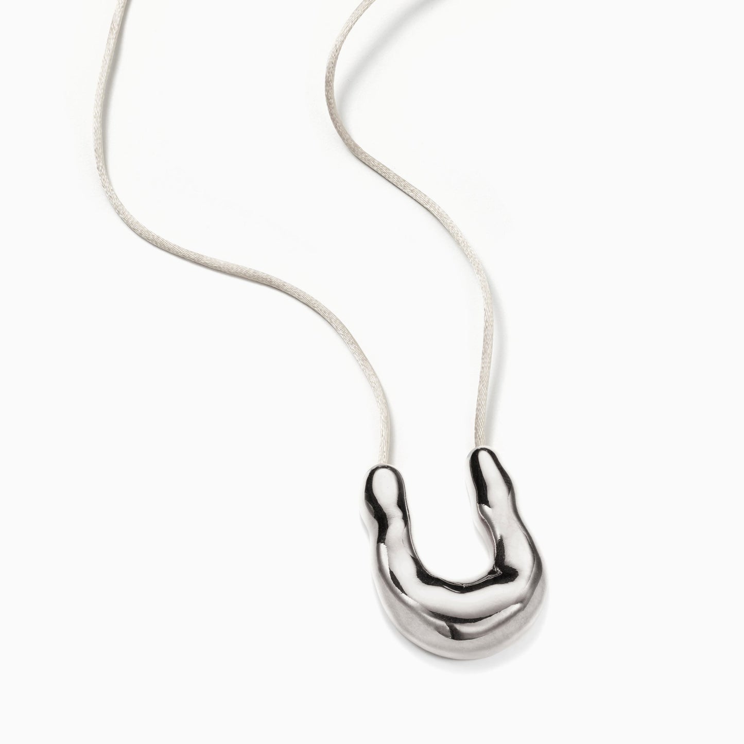 Silver Wishbone Pendant Necklace for Everyday Wear