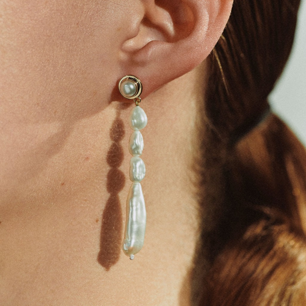 Short Silver Emmanuelle Earrings Design