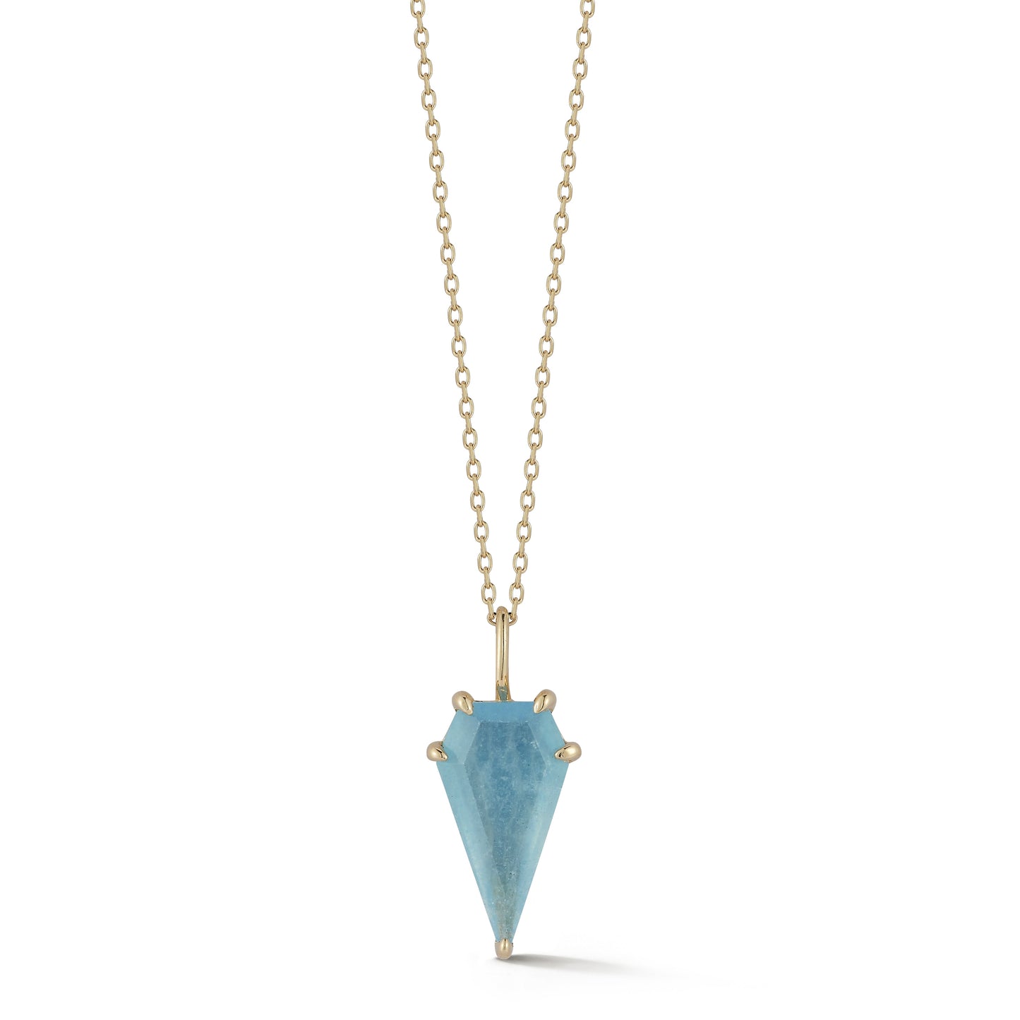 Kite Necklace with 14kt Aquamarine Gemstone