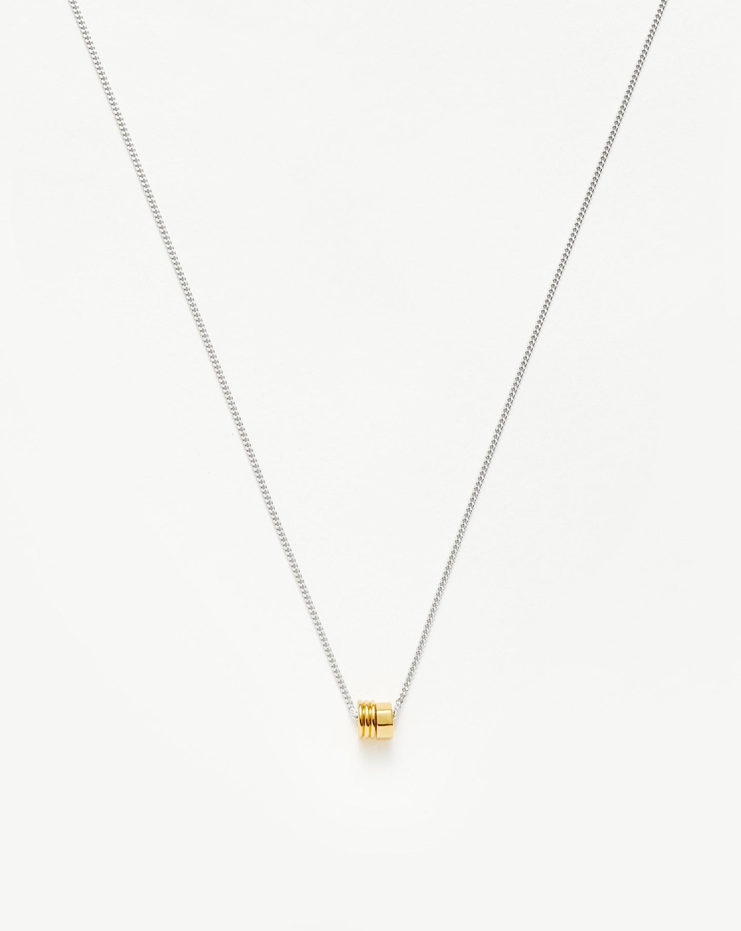 Floating Charm Necklace in 18k Gold and Silver