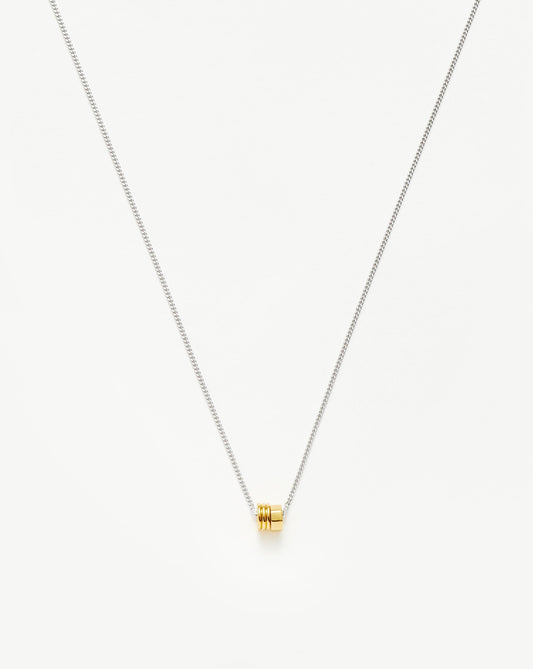 Floating Charm Necklace in 18k Gold and Silver