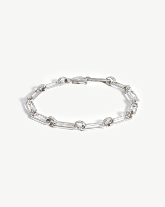 Silver Plated Aegis Chain Bracelet