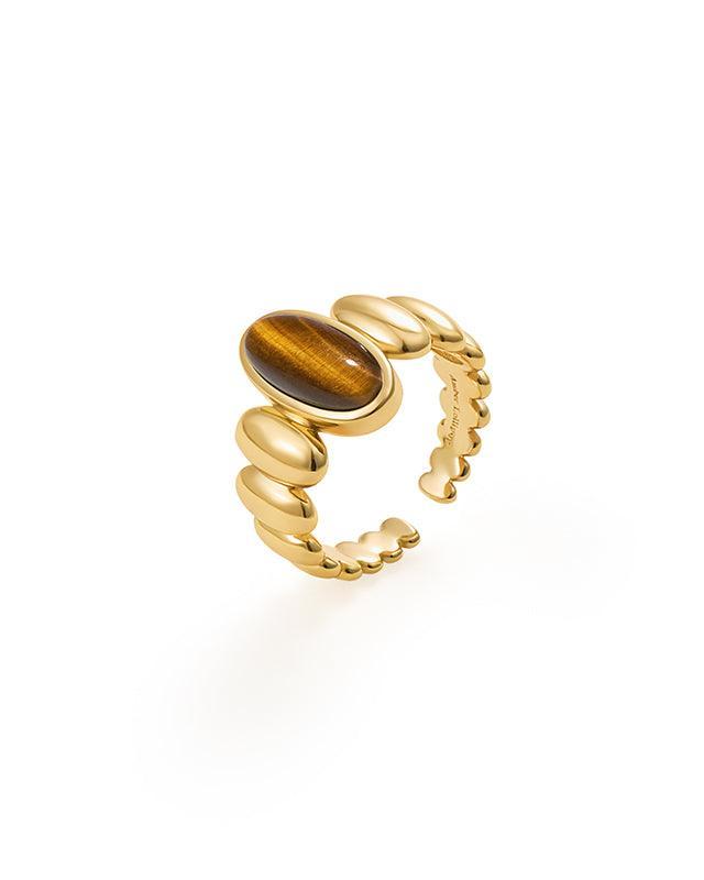 Tigerite Ring in Autumn Breeze Design