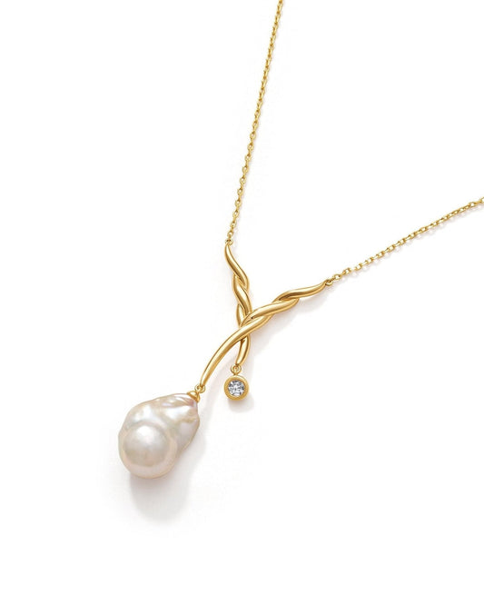 Elegant Pearl Ballet Necklace in Classic Design