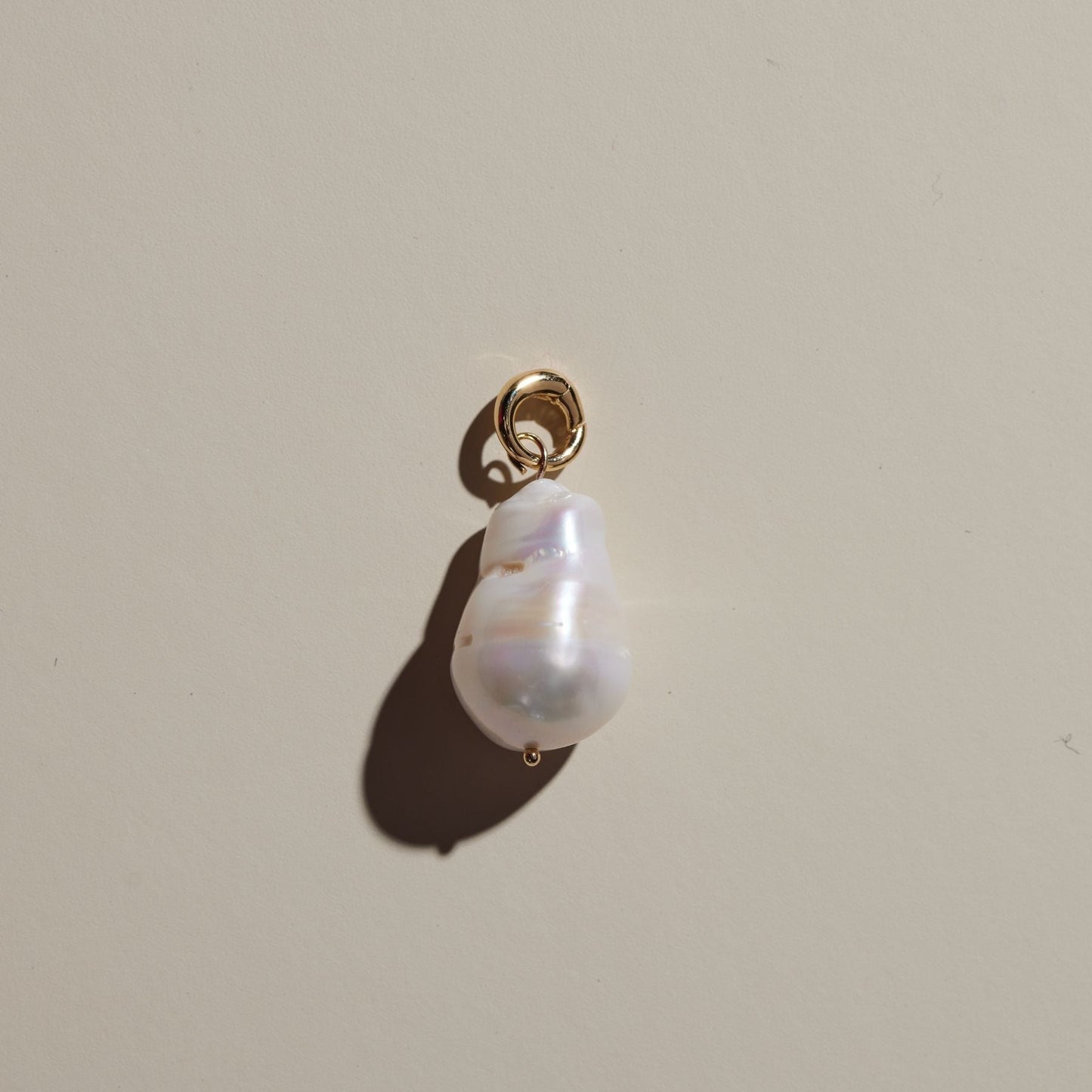 Oversized Baroque Pearl Charm Jewelry Piece