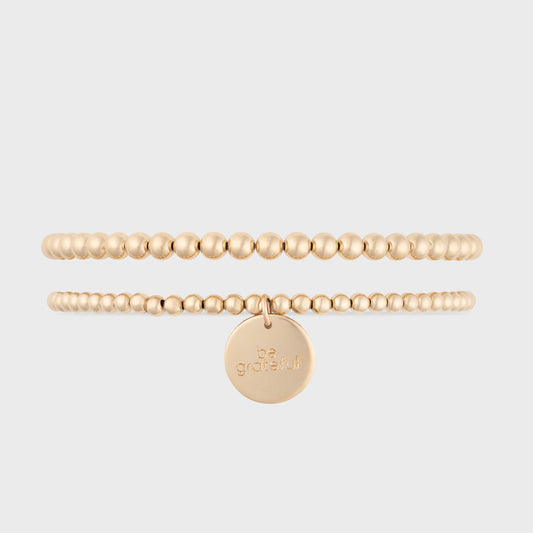 Double Stack Bracelet in Three and Four Millimeter Sizes