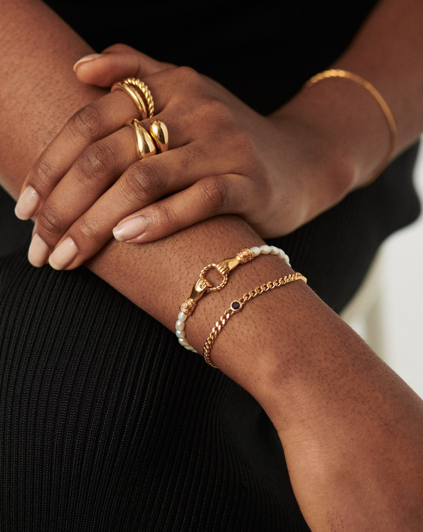 Gold Plated Chain Bracelet with Amethyst Gemstone