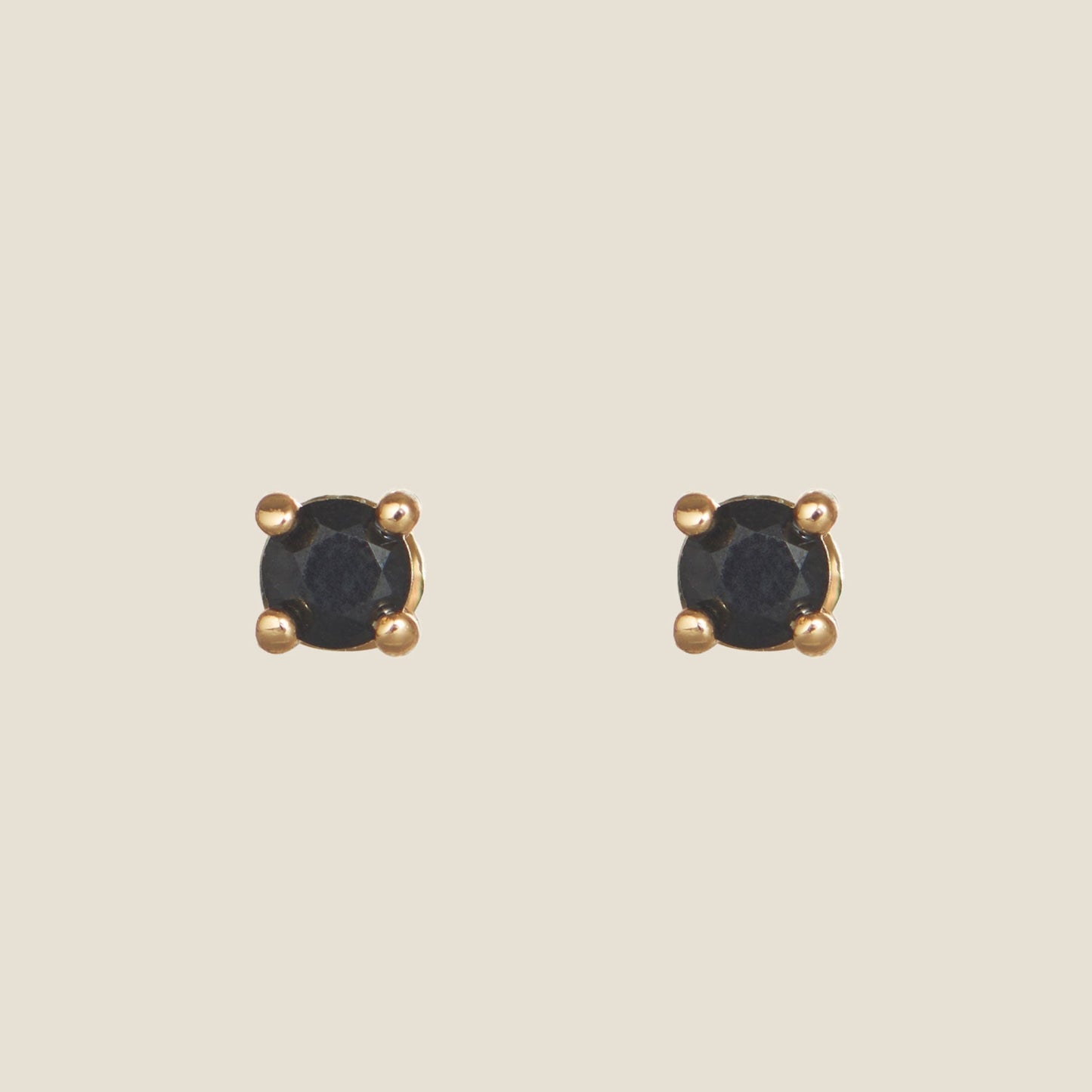 Stylish Black Crystal Stud Earrings