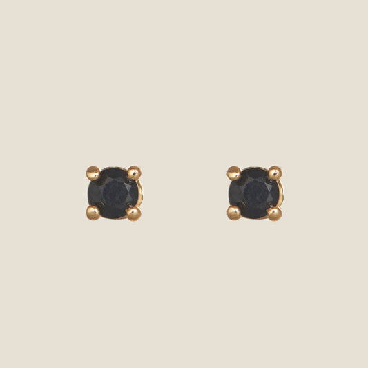 Stylish Black Crystal Stud Earrings