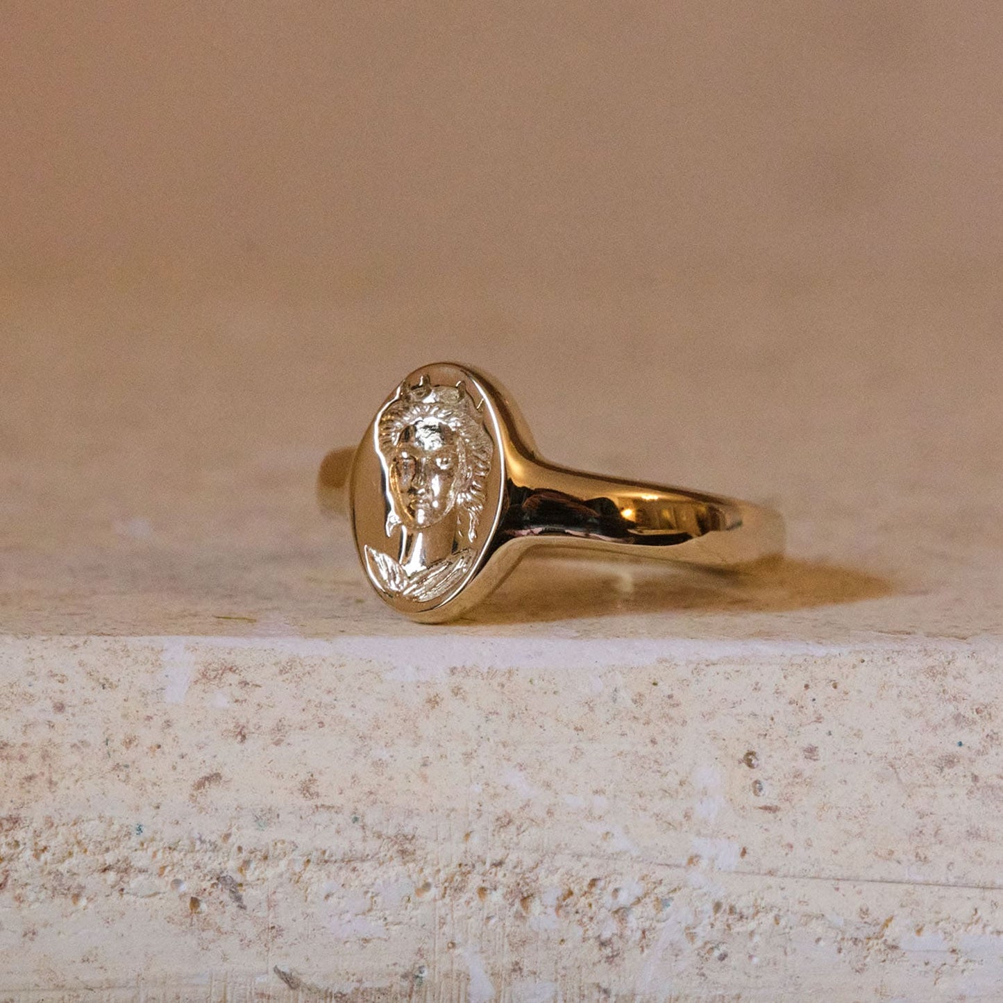 Solid Gold Signet Ring for Stylish Look 1