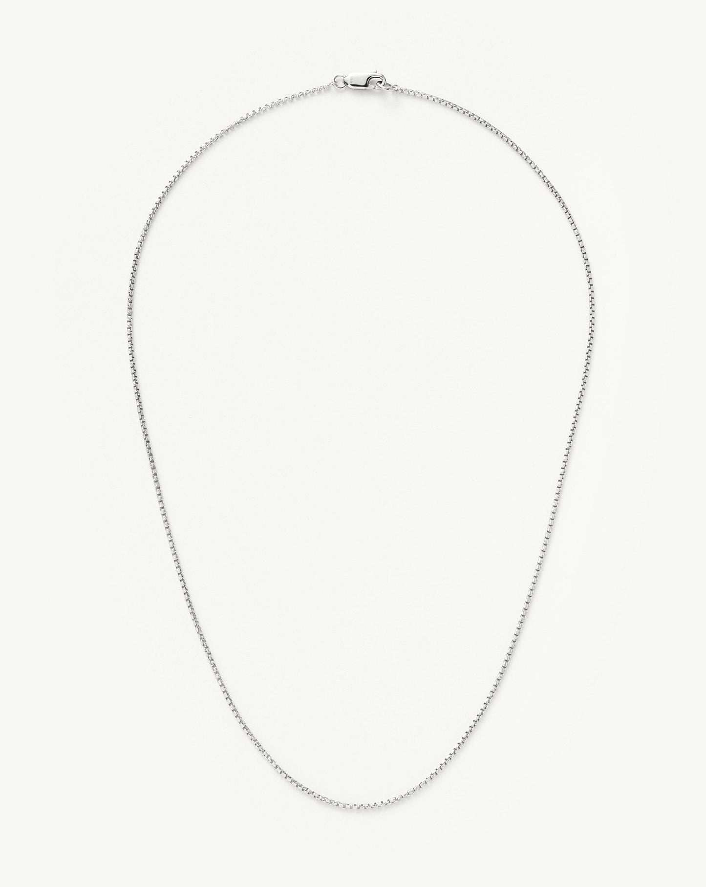 Sterling Silver Box Link Chain Necklace