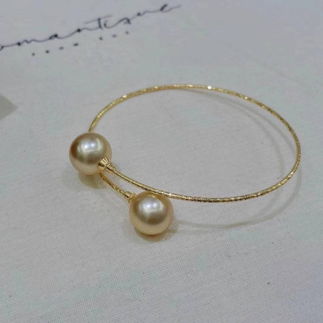 Golden South Sea Pearl Bracelet in 18k Gold