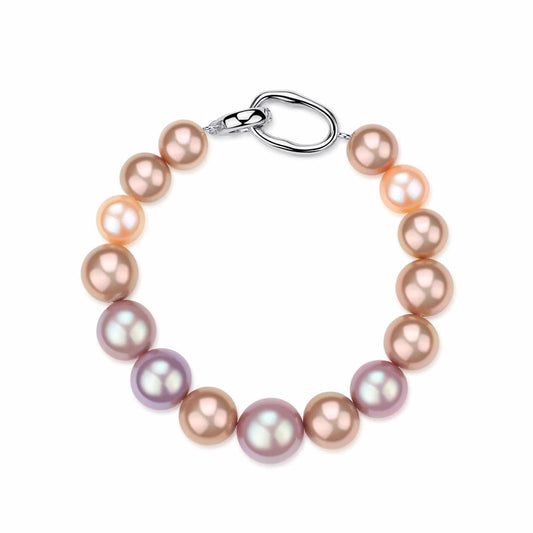 Multicolour Edison Pearl Bracelet in 11-14mm Size