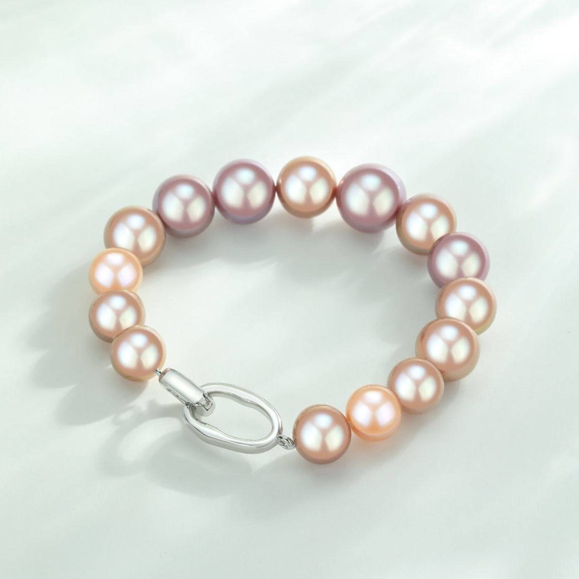 Multicolour Edison Pearl Bracelet in 11-14mm Size