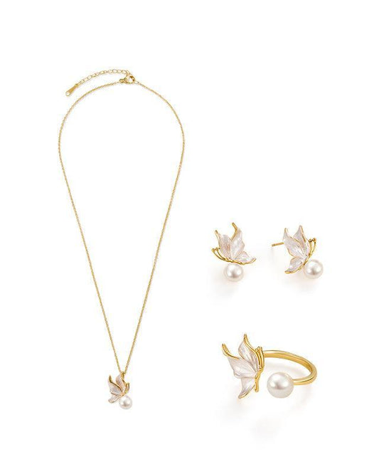 Butterfly Design Jewelry Set in Elegant Style