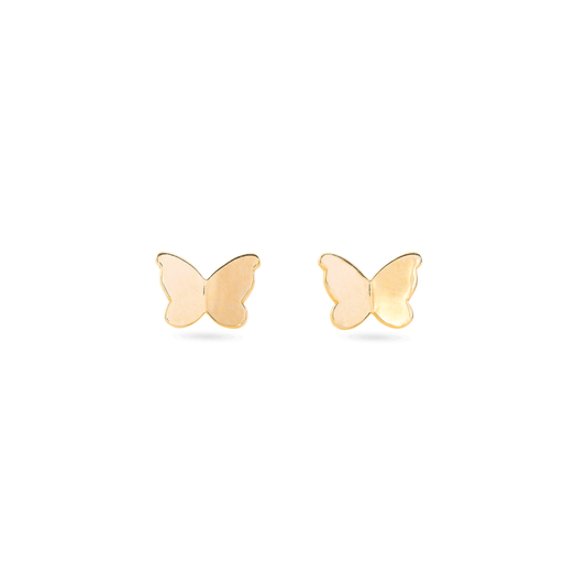 Butterfly Design Silver Stud Earrings