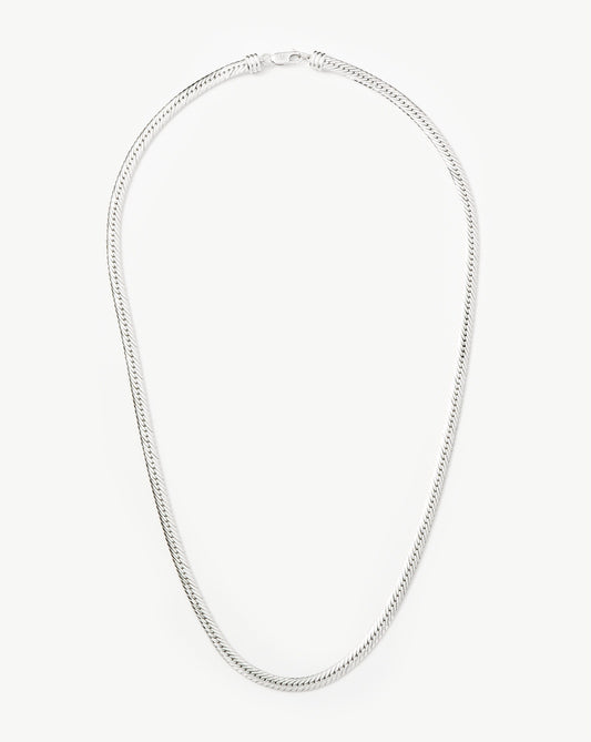 Long Snake Chain Necklace in Sleek Design