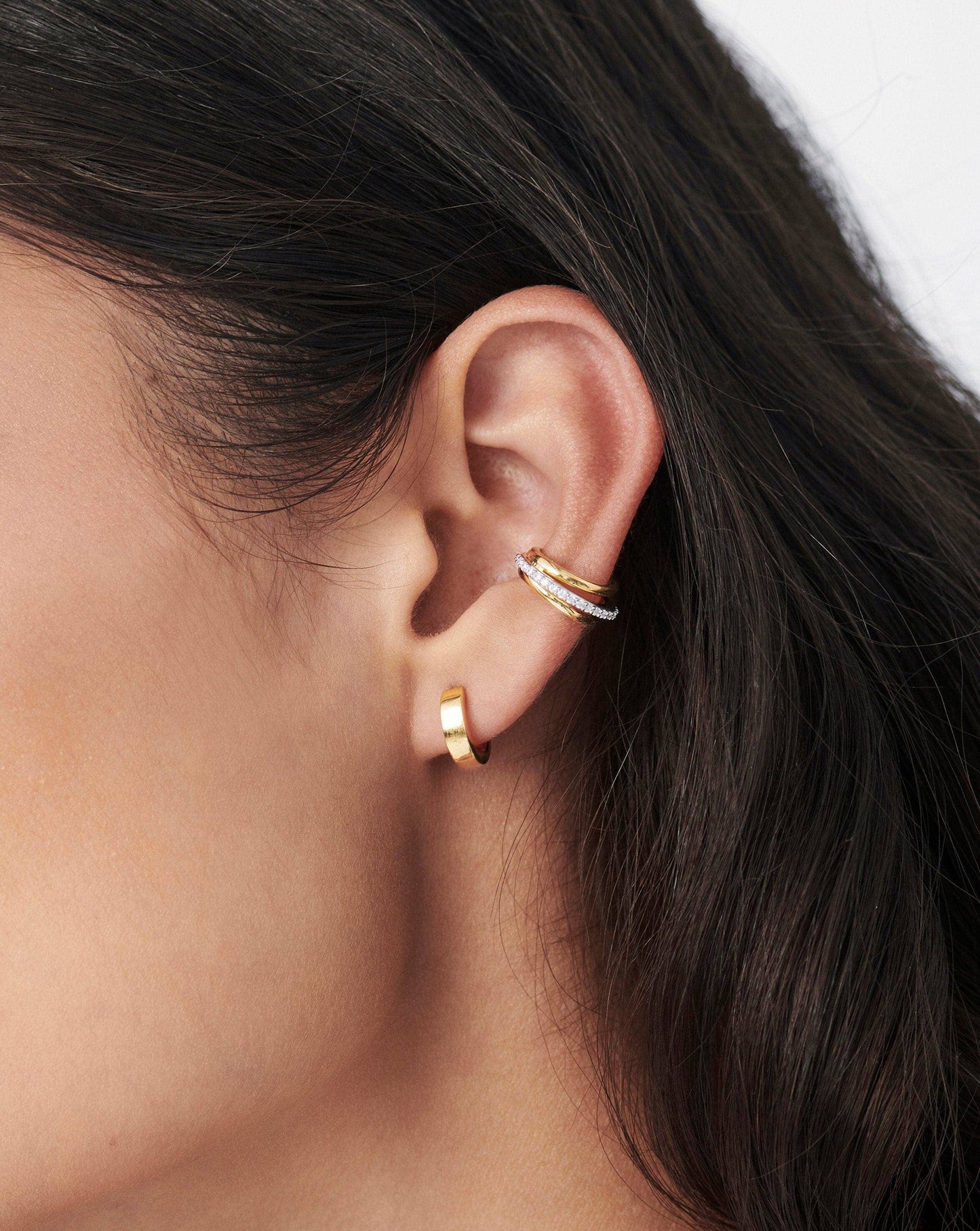 Celestial Pave Ear Cuff in 18k Gold Vermeil