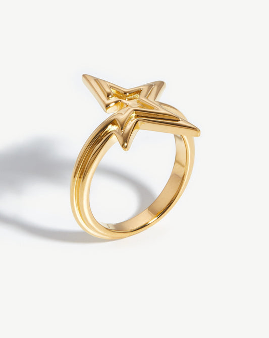 Star Ring in 18k Gold Vermeil