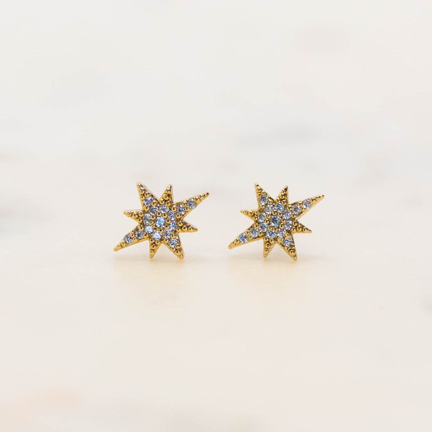 Celestial Design Silver Stud Earrings