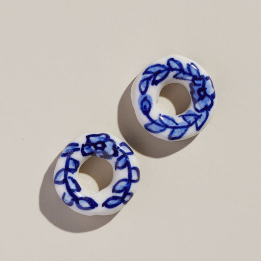 Colorful Ceramic Donut Beads for Crafting