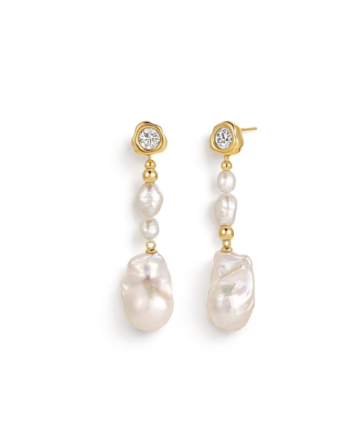 Sparkling Champagne Bubbles Earrings in Elegant Design