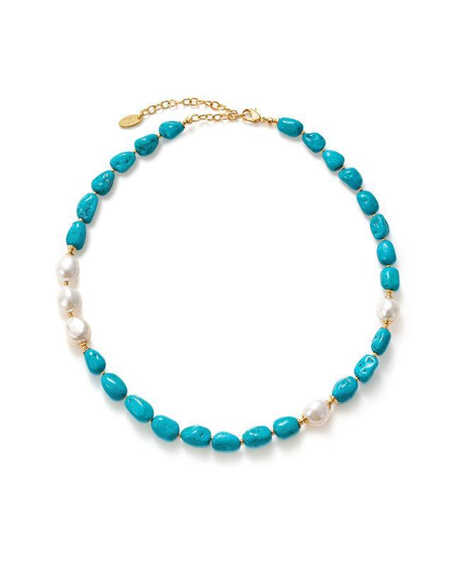 Blue Necklace with Elegant Design