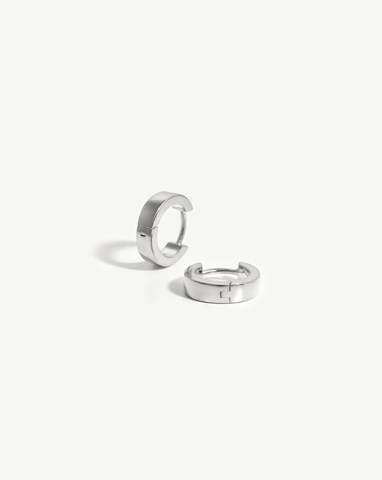 Sterling Silver Chubby Tunnel Huggie Earrings